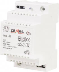 ZAMEL Csengő transzformátor 12 V/AC 1.25 A (TRM-12) (TRM-12)