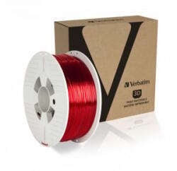 Verbatim PET-G filament 1.75mm, 1kg áttetsző piros (55054) (55054)