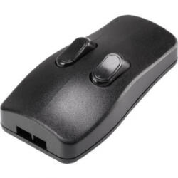 TRU COMPONENTS 98001c410 Zsinórkapcsoló Fekete 2 x KI/BE 2 A 1 db (98001c410)