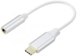 Renkforce USB-C, Audio Csatlakozókábel [1x USB-C - 1x Audio, sztereo (3.5 mm jack)] 0.1 m Fehér (RF-6056890) (RF-6056890)