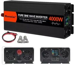  Tiszta szinuszos inverter, kettős EU-aljzat, nagy hatékonyságú, 24 V 4000 W