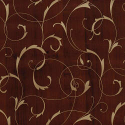  Elegáns Intarziás Öntapadós Tapéta - Barna-Arany - 90x15m