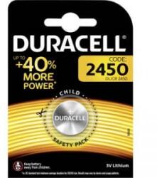Duracell CR2450 lítium gombelem, 3 V, 620 mA, Duracell BR2450, DL2450, ECR2450, KCR2450, KL2450, KECR2450, LM2450 (DUR030428)