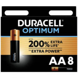 Duracell Optimum Ceruzaelem Alkáli mangán 1.5 V 8 db (MN1500 Optimum 8er) (MN1500 Optimum 8er) - aqua