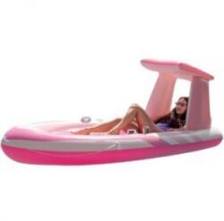 Intex : Csónak alakú matrac napellenzővel - rózsaszín, 244 x 119 x 97 cm (57804EU) (57804EU)
