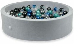  Világosszürke velvet labdamedence 110x30cm