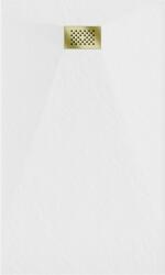 Mexen Hugo SMC zuhanytálca 140 x 80 cm, fehér , takaró arany - 42108014-G Kompozit zuhanytálca Kompozit zuhanytálca (5905315224989)