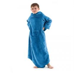 DecoKing Takaró Lazykids indigókék sima klasszikus 90x105 DecoKing