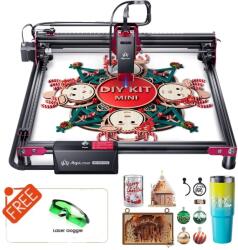 Lézergravírozó gép, Offline vezérlés, nagy sebességű, barkács KIT MINI 10W 1, 10W