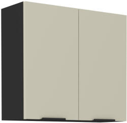 Tempo Felső szekrény, kasmír/fekete, ARAKA 80 G-72 2F - pepita