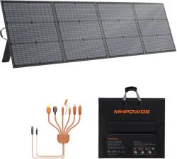  Napelem, 220 W maximális teljesítmény, 24%-os hatásfok, 596 x 540 x 58 mm-es méretek, 48 V nyitott áramköri feszültség, 5, 85 kg tömeg