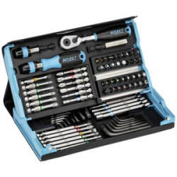 HAZET (2200SC-31) Bit készlet 74 részes Egyeneshornyú, Kereszthornyú Phillips, Kereszthornyú Pozidriv, Belső hatlap, TORX, Szabotázsálló (2200SC-31)