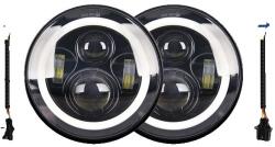  Automatikus led fényszórók, CO LICHT, 80 W teljesítmény, Angel Eyes technológia, 2 részes