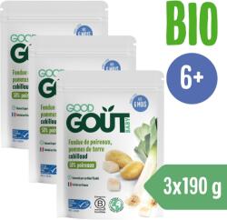 Good Gout BIO póréhagyma burgonyával és tőkehallal (3 ×190 g)
