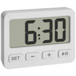 TFA (60.2036. 02) Kvarc Ébresztőóra Fehér Riasztási idők 1 1 időzítési idő (60.2036.02)