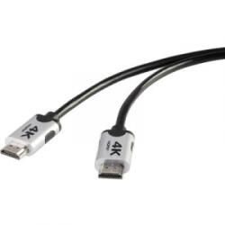 SpeaKa Prémium HDMI 4k/Ultra-HD Csatlakozókábel[1x HDMI dugó - 1x HDMI dugó]2.00 mFeketeSpeaKa Professional (SP-6344136)