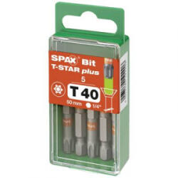 SPAX (5000009193409) Kerek hatlap bit T 40 5 db (5000009193409)