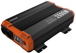  Teljesítményinverter, nagy hatékonyságú, átfogó védelem, 2500W-12V