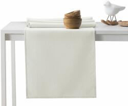 DecoKing Asztalterítő Pure krémű sima klasszikus 115x300+35x300 DecoKing