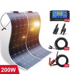  TRB hordozható, flexibilis monokristályos, 18V 200W-os napelem szett (18v200wnapelemszett)