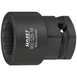 HAZET (900SZ6-18) Külső dupla hatlap Dugókulcs betét 18 mm Négylap, 1/2 (12, 5 mm) (900SZ6-18)