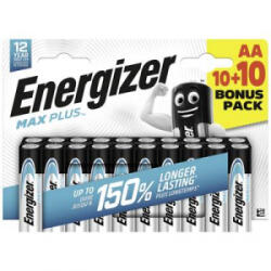 Energizer Max Plus Ceruzaelem Alkáli mangán 1.5 V 20 db (E304145600) (E304145600) - aqua