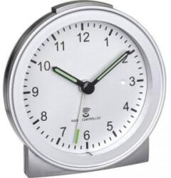 TFA 60.1517. 54 Rádiójel vezérlésű Ébresztőóra Ezüst Riasztási idők 1 Fluoreszkáló Mutató (60.1517.54)