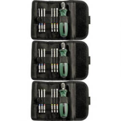 Metabo 626723000-3 Bit készlet 7 részes Kereszthornyú Pozidriv, Kereszthornyú Phillips, Belső kerek hatlap (TX), Egyeneshornyú Bit tartó (626723000-3)