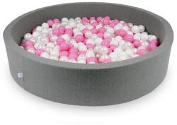  Középszürke labdamedence 130x30 cm