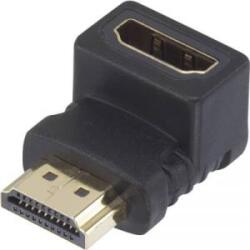 SpeaKa HDMI Átalakító [1x HDMI dugó - 1x HDMI alj] 90°-ban felfelé hajlítva Aranyozatt érintkező SpeaKa Professional (SP-7870132)