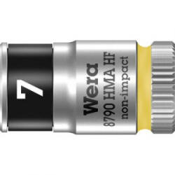 Wera 8790 HMA 05003722001 Külső hatlap Dugókulcs betét 7 mm 1/4 (6, 3 mm) (05003722001)