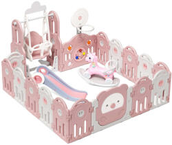 inSPORTline Műanyag játszóház tartozékokkal inSPORTline Piglino 178x184 cm rózsaszín