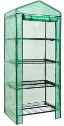 SPRINGOS kerti fóliás Üvegház 70x50x158cm 130g/m2 - Zöld (GT0008)