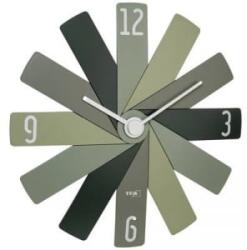 TFA (60.3020. 04) Kvarc Falióra 400 mm x 37 mm x 400 mm Zöld, Olivazöld, Erdei zöld Zajtalan óraszerkezet (60.3020.04)