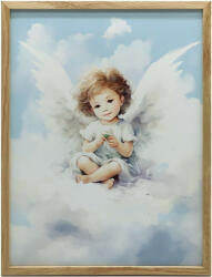  VÁSZONFESTMÉNY A FALHOZ BÁBUS ANGYAL FELHŐRE 50x70 KERET NÉLKÜL
