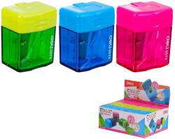 Deli Cubic Kockás Hegyező - Egylyukú, Tartályos