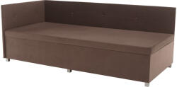 TEMPO KONDELA Heverő tárolóhellyel, barna Taupe, AURIA UNI