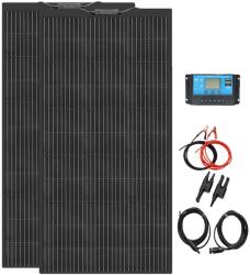  Rugalmas napelemkészlet, 12 V/24 V kompatibilis, 240W/120W teljesítmény, 12V 24V 240W a