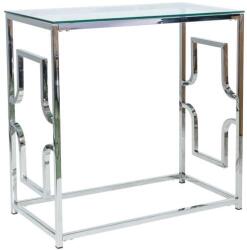 Signal Dohányzóasztal VERSACE C átlátszó/ezüst 80 x 40 cm (VERSACECTS)