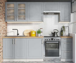  NATALIA konyhabútor szett világos szürke 180/240 (9800007)