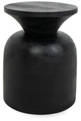 Ma Maison Bisato Mangófa Kisasztal Fekete Váza-forma (KHM-MM001501100323)