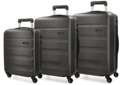 ROLL ROAD Flex Antracita, ABS utazótáska készlet, 55-65-75cm, 5849461