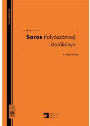  C. 5230-152/A 100lapos "Soros (folyószámos) iktatókönyv" nyomtatvány (C.5230-152/A) - officedepot