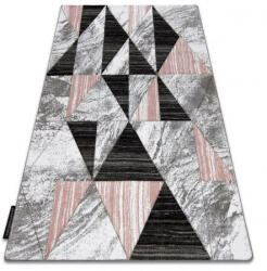  ALTER Geometrikus Szőnyeg - Rózsaszín-Szürke - 200x290 cm