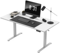 Mark Adler Íróasztal, állítható magassággal, memória funkcióval, kábelrendező, 160 x 80 cm, fehér