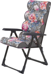 Patio Lepe összecsukható kerti szék szürke virágos (5904134674555)