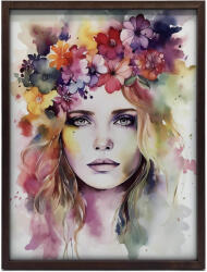  FALI PLAKÁT ARANY KERETBEN NŐ KOSZORÚ 70x100 CM