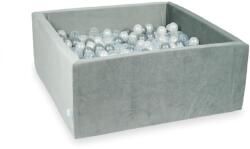  Négyzet alakú labdamedence középszürke 110x110cm - pepita - 59 789 Ft