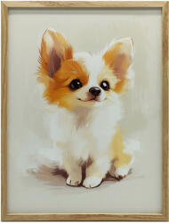  KERET FALI PLAKÁT CORGI GYERMEKEKNEK, SÖTÉTBARNA 70x100 CM