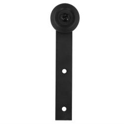 Springos Fekete matt fém tolóajtó vasalat 183cm (HA5009)